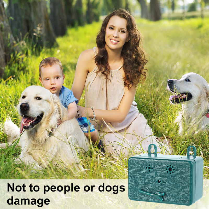 Anti Barking Device, Ultrasonic Dog Barking Deterrent Device,Dog Barking Control Devices Up to 50 FT Range for Outdoor Indoor, Dog Barking Deterrent Safe for Human & Dogs green - BeesActive Australia