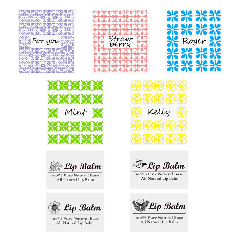 Lip Balm Crafting Kit - Easy Lip Balm Filling Tray and Spatula - 50 Empty Lip Balm Tubes with Caps (10x5 colors) - 3/16 Oz (5.5 ml) - 50 Writeable and 50 Printed Stickers - M - BeesActive Australia