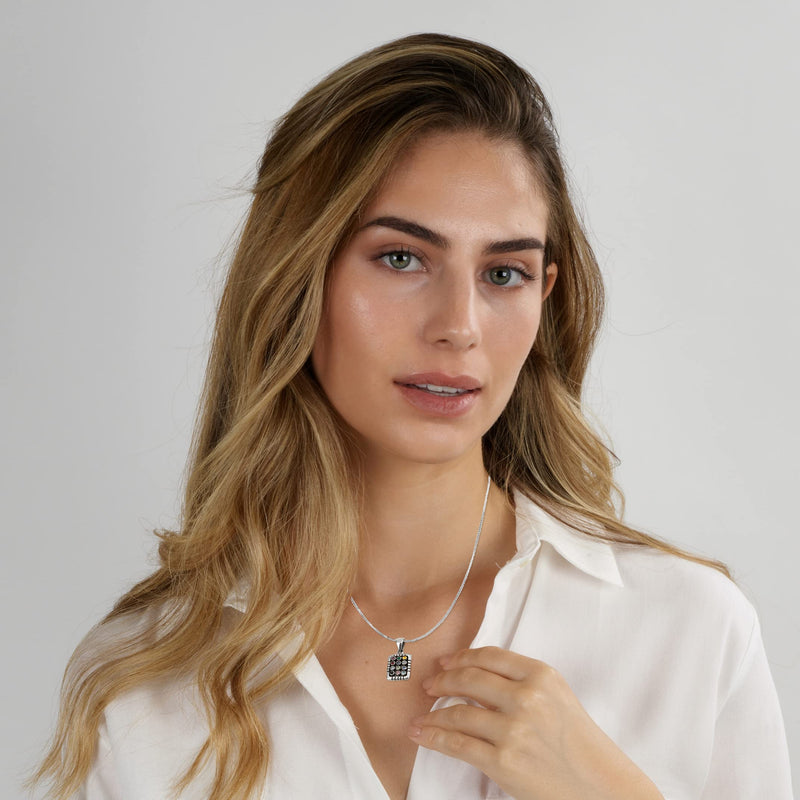 Ephod Breastplate Necklace, Priest Breastplate, Hebrew Jewelry, Hoshen Necklace, Tribes of Israel Necklace, 925 Sterling Silver Jewelry, Jewish Jewelry for Women, Mens Jewish Jewelry, Israel Blessing Necklace, Holy Land Souvenirs, Israeli Made Jewelry - BeesActive Australia