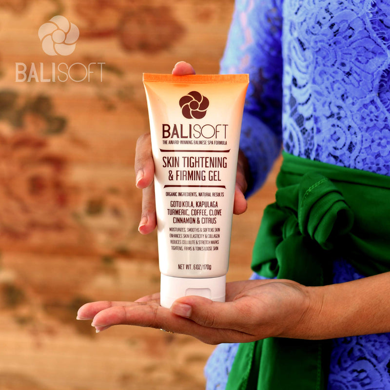 BALISOFT Organic Skin Tightening & Firming Gel. Full Body Slimming, Toning, Anti-Aging, Cellulite, Wrinkle & Stretch Mark Treatment. Crepey, Sagging & Loose Skin Moisturizing Cream. Non Greasy Gel - BeesActive Australia