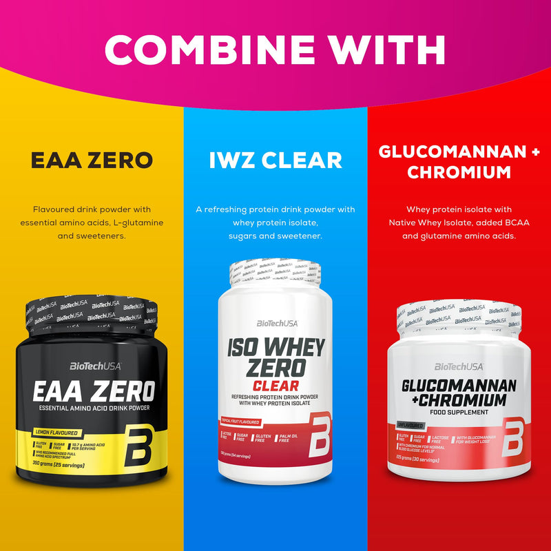 BioTechUSA L-Carnitine Drink Powder, Flavoured Food Supplement Drink Powder with L-carnitine L-Tartrate, Acetyl-L-carnitine, Minerals and Sweetener, 150 g, Lemon ice Tea - BeesActive Australia