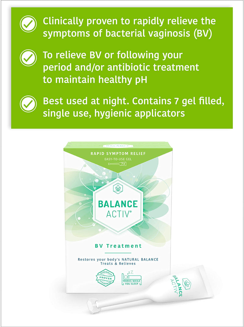 Balance Activ Gel | Bacterial Vaginosis Treatment for Women | Works Naturally to Rapidly Relieve Symptoms of Unpleasant Odour, Discomfort & Discharge Associated with BV | 3 Pack 7 Count (3 Pack) - BeesActive Australia