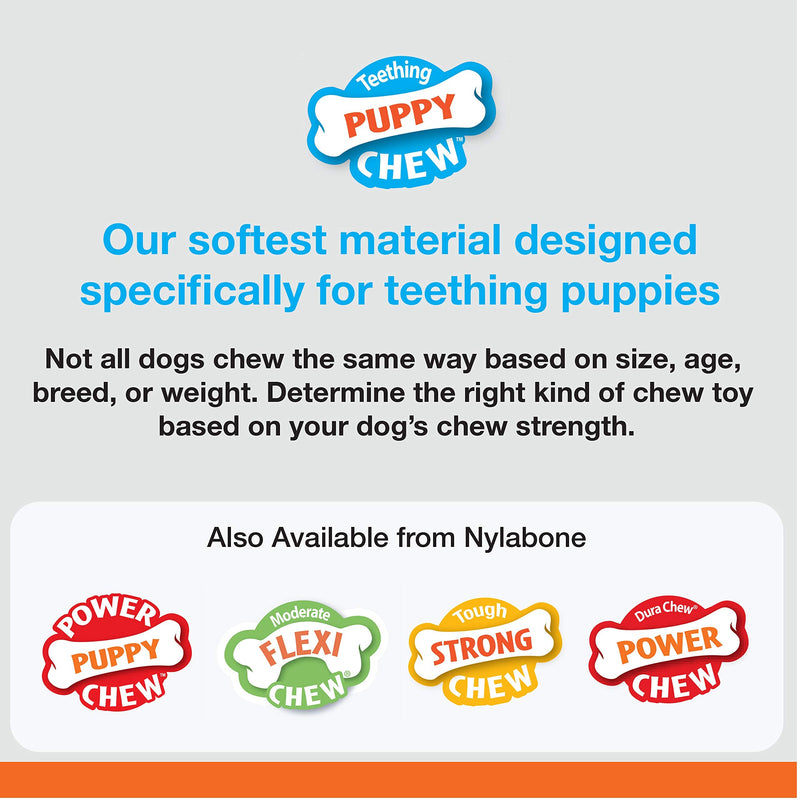 Nylabone Puppy Chew Ring Bone Chicken Medium/Wolf Flavor Medley & Chicken Flavor X-Small/Petite (1 Count) - BeesActive Australia