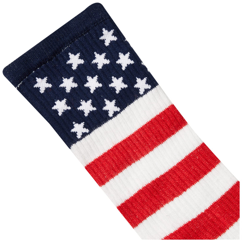SockGuy USA Flag Sock Large-X-Large White - BeesActive Australia