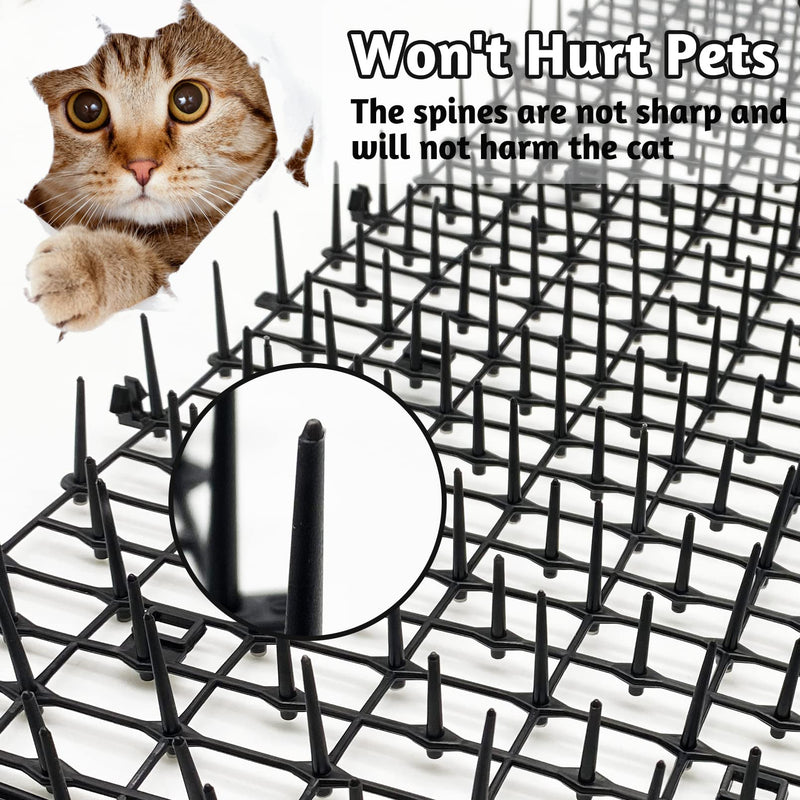 Fhiny 6.6FT/13.1FT Cat Scat Mat with Spikes, Digging Cat Deterrent Devices Prickle Strips Roll Anti Kitten Stopper Training Network for Indoor/Outdoor Pets Dogs Protect Furniture S: 78.8" L×12 "W - BeesActive Australia