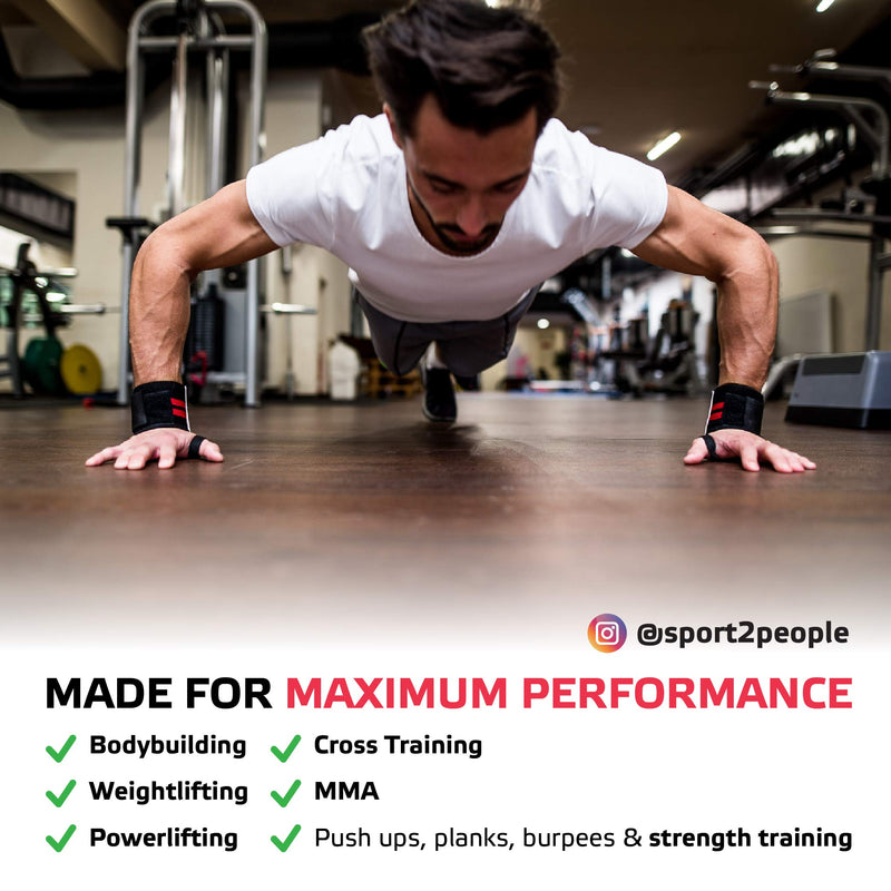 Weightlifting Wrist Support - Deadlift Straps for Weight Lifting, Bodybuilding, Powerlifting, and Strength Training, Crossfit 18" Wrist wraps - BeesActive Australia
