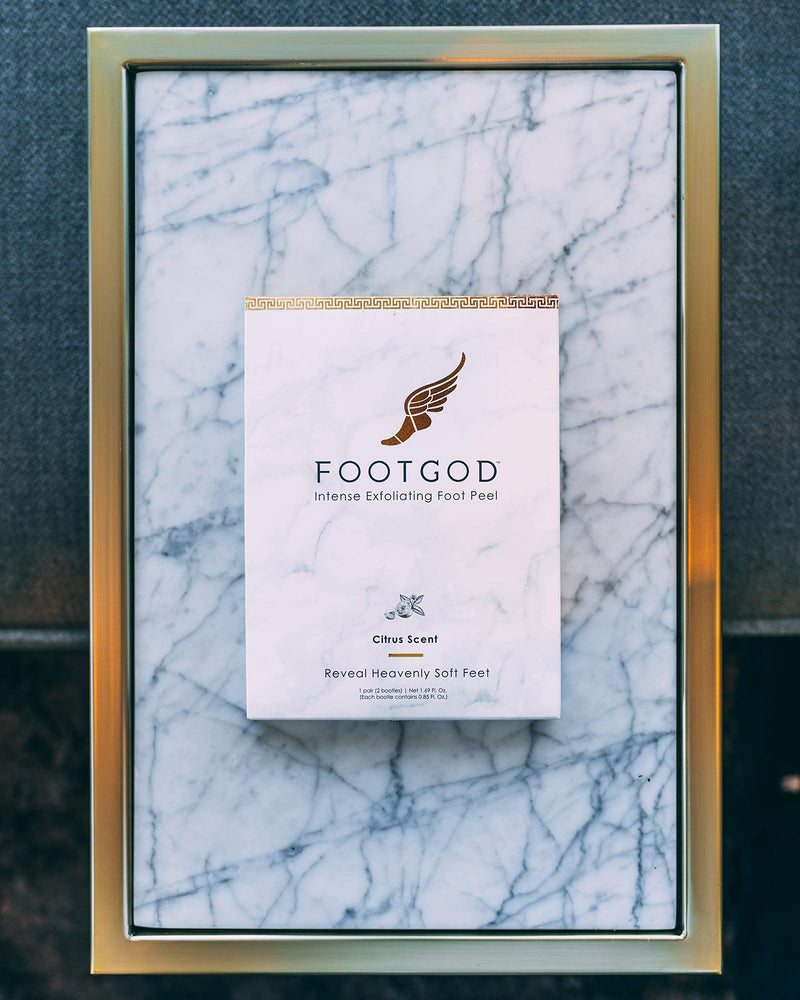 FootGod Exfoliating Foot Peel: Reveal Baby Smooth Feet, Moisturizing Aloe Gently Helps Peel Dead Skin, Eliminate Calluses with Luxury Skincare Technology - BeesActive Australia