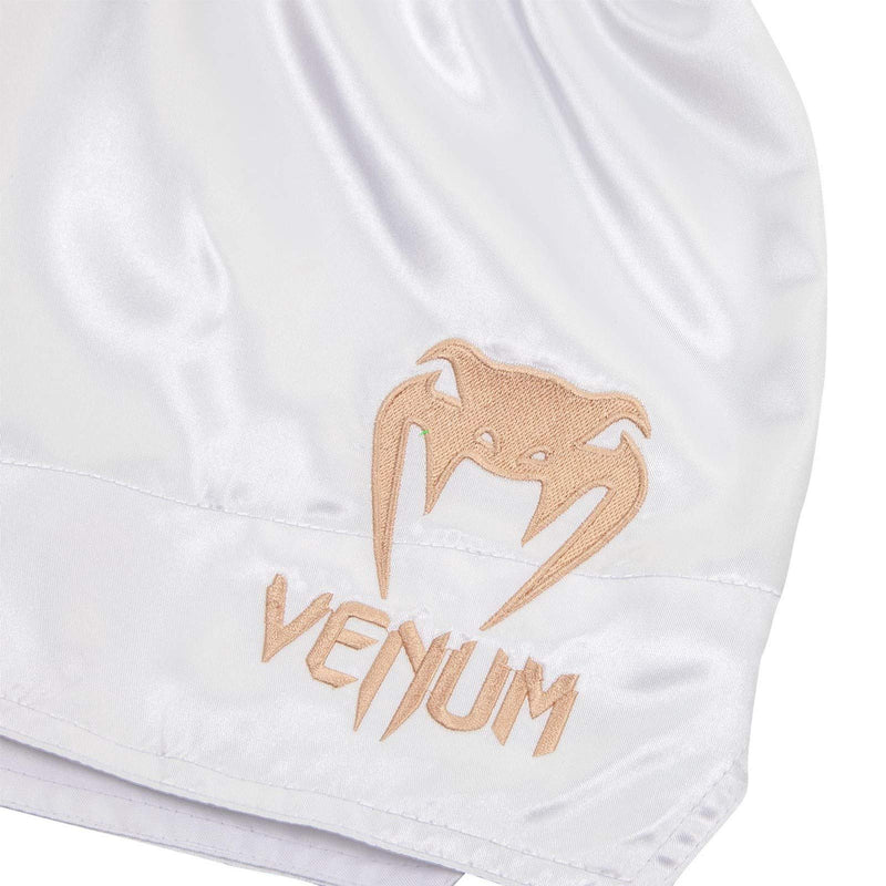 [AUSTRALIA] - Venum Muay Thai Shorts Classic - White/Gold - XL 