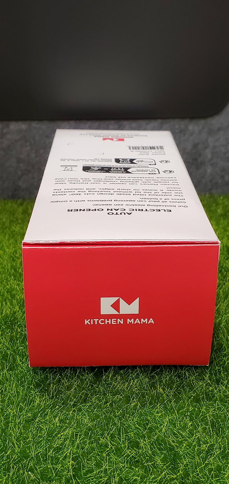 Kitchen Mama Auto Electric Can Opener: Open Your Cans with A Simple Push of Button - Automatic, Hands Free, Smooth Edge, Food-Safe, Battery Operated, YES YOU CAN (Red) Red - BeesActive Australia