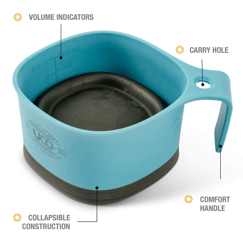 UCO Collapsible Cup for Hiking, Backpacking, and Camping Classic Blue - BeesActive Australia