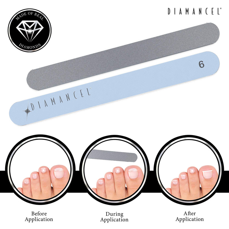 Diamancel Luxury Diamond Toenail File – #6 Medium Grit Finishing File for Toe Nails - BeesActive Australia