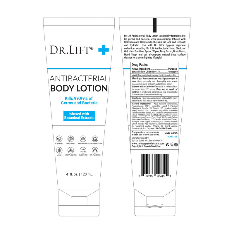 Dr. Lift Antibacterial Body Lotion, 4 oz - BeesActive Australia