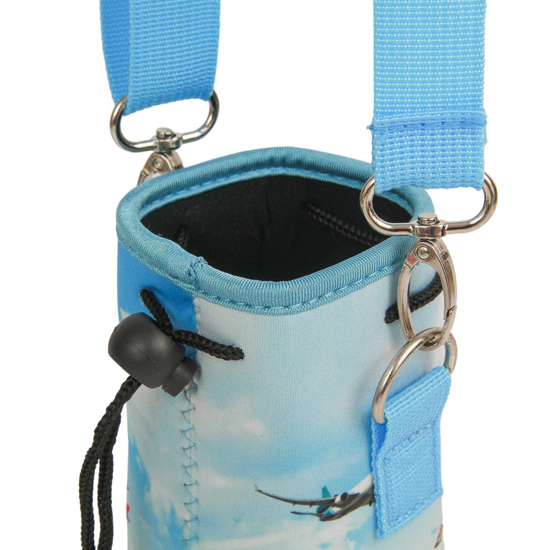 Made Easy Kit Neoprene Water Bottle Carrier Holder with Adjustable Shoulder Strap for Insulating & Carrying Water Container Canteen Flask Available in 5 Sizes 7 Wonders S (12oz-14oz) - BeesActive Australia