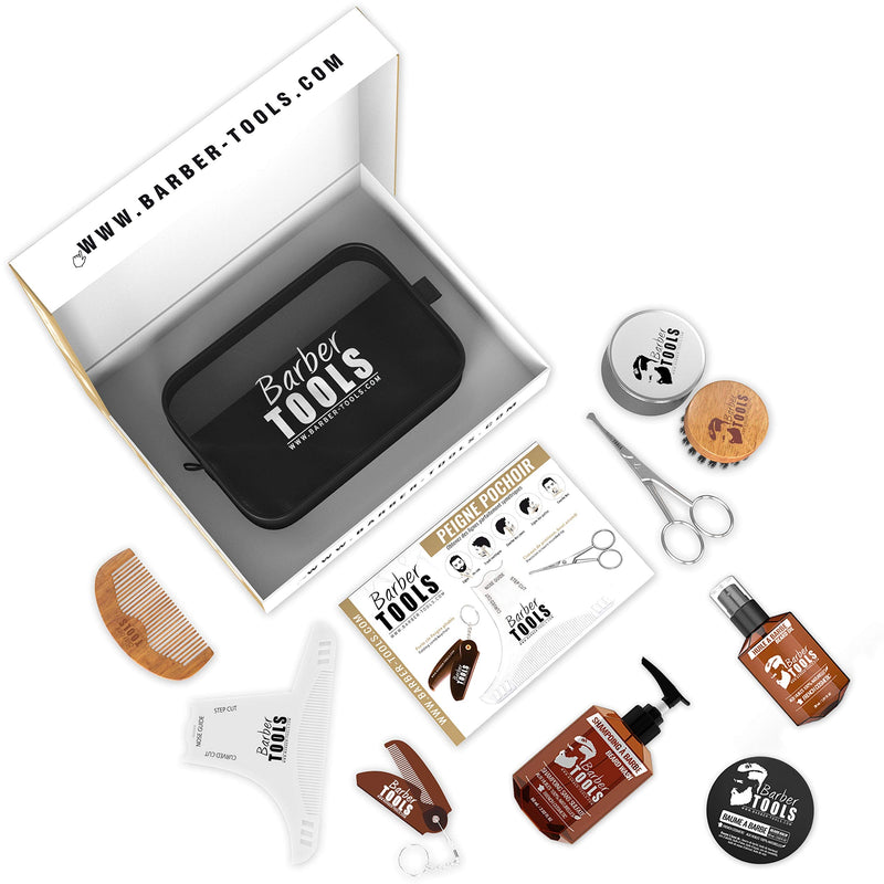 Kit/Set/Beard Care and Care Set with Barber Care | Cosmetics Made in France ✮ BARBER TOOLS ✮ - BeesActive Australia
