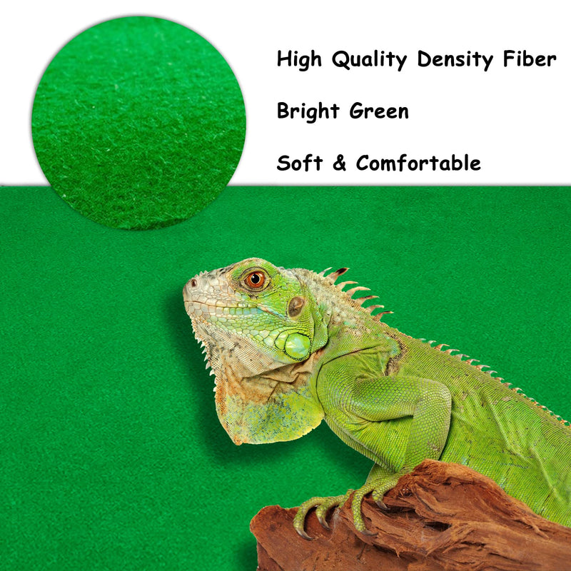 Tfwadmx Reptile Carpet Mat Large Substrate Liner Bedding Reptile Supplies for Terrarium Lizards Snakes Bearded Dragon Gecko Chamelon Turtles Iguana (39"X20") 2PCS - BeesActive Australia
