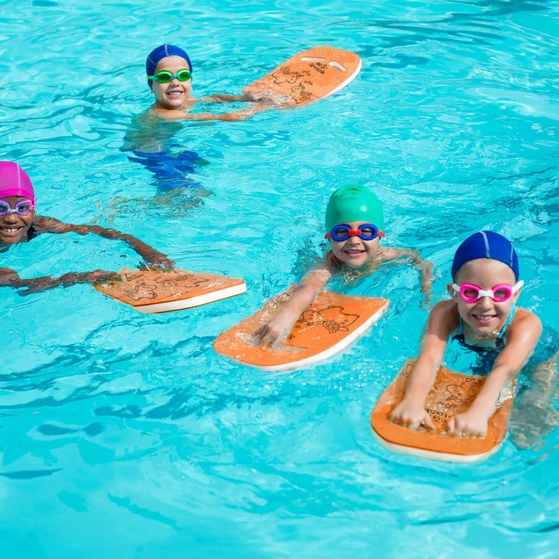 HeySplash Swim Kickboard for Kids, Swimming Training Kickboard, Cute Pattern Swim Training Aid for Children, Pool Exercise Equipments for Beginning Swimmers Safety Swim Board Auxiliary Orange - BeesActive Australia