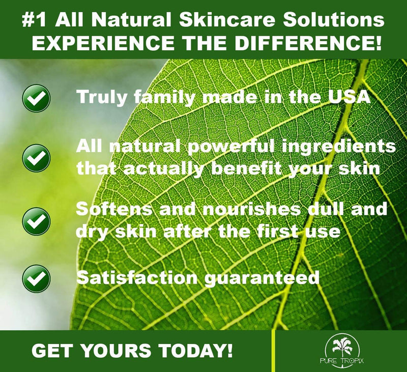 Pure Tropix Organic Lime Acai Body Exfoliating Scrub | Deeply Cleanse, Heal, & Moisturize w/ Vitamins & Essential Oils | 8 oz (236) ml - BeesActive Australia