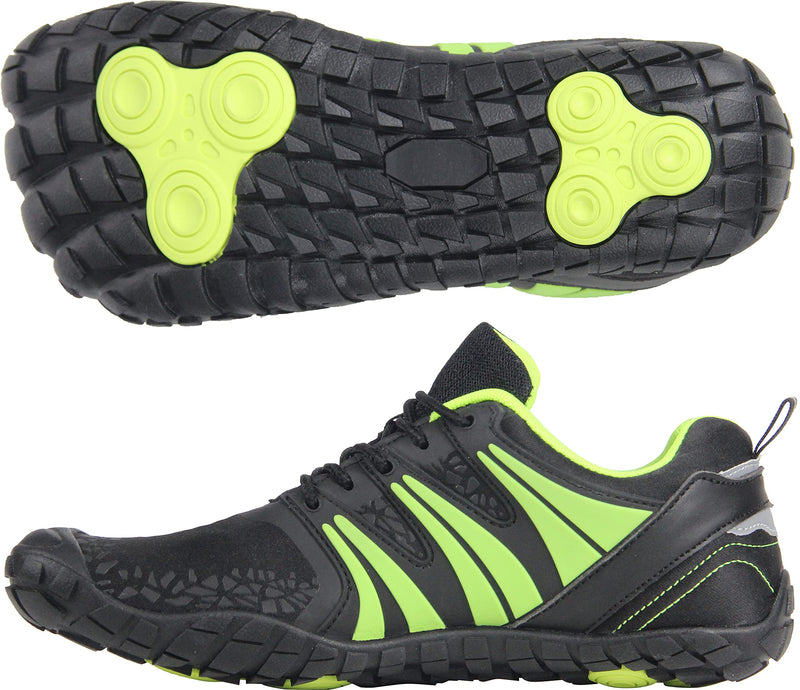 Oranginer Women's Barefoot Shoes - Wide Toe Box - Zero Drop - Minimalist Shoes 7 Black/Green - BeesActive Australia