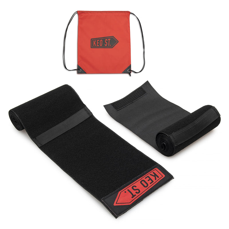 KEO ST. Slackline Tree Protectors – Set of 2 – 5 Ft Long – Perfect for Slacklines, Hammocks, Ninjalines, Ziplines, – Complete with Drawstring Bag. Strong Hook and Loop Fastening, Built-In Guide Loops. - BeesActive Australia