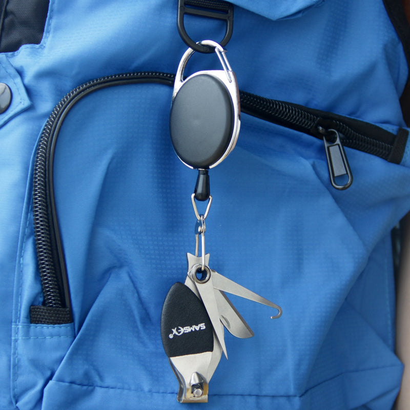 SAMSFX Fly Fishing Line Clippers with Knife Nippers Tools Combo Retractor Zinger - BeesActive Australia