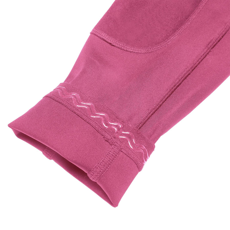 Willit Girls Horse Riding Pants Tights Kids Equestrian Breeches Knee-Patch Youth Schooling Tights Zipper Pockets Pink Medium - BeesActive Australia