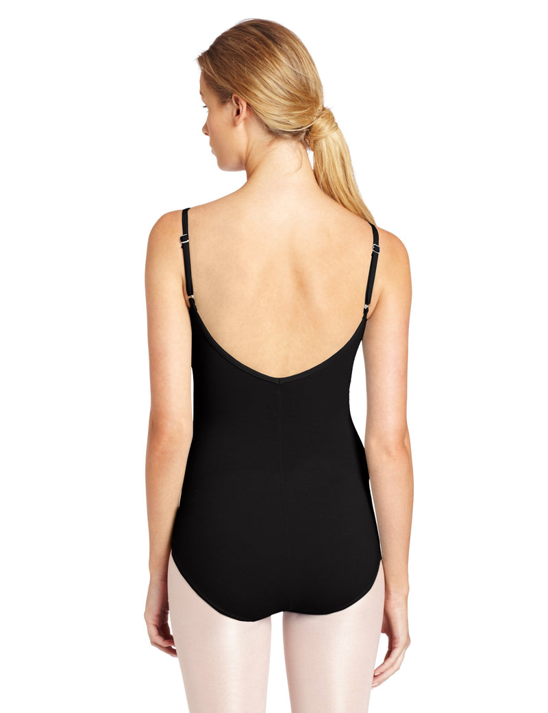 [AUSTRALIA] - Capezio Women's Camisole Leotard With Adjustable Straps Large Black 