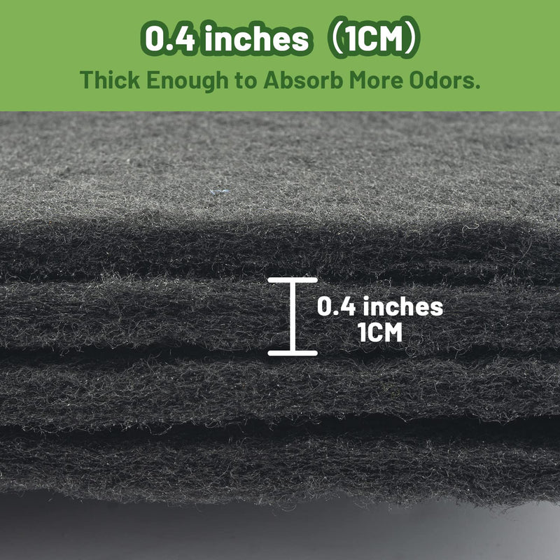 10 Pack Cat Litter Box Charcoal Filters Replacement Carbon Odor Filters Hooded Cat Litter Boxes and Pans - BeesActive Australia