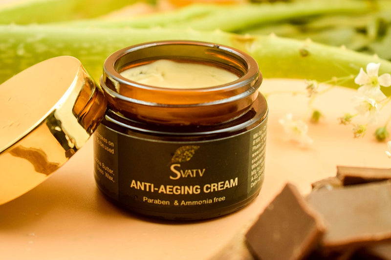 SVATV Anti Ageing Cream - Paraben & Ammonia Free For All Skin Types - Anti Aging Effect - With Hyaluronic Acid & Vitamin E - Anti wrinkle Cream & Facial Moisturizer for Women - 1,7 OZ - BeesActive Australia