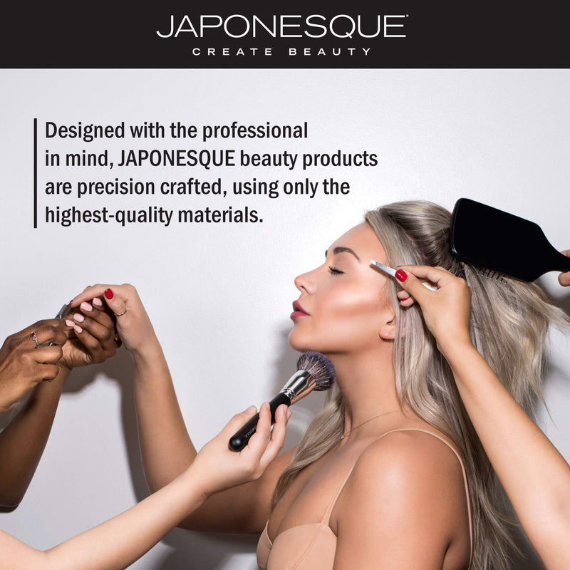 JAPONESQUE Luxe Brow Kit, Rose Gold Slant Tweezers, Beauty Scissors, One Spoolie Brush - BeesActive Australia