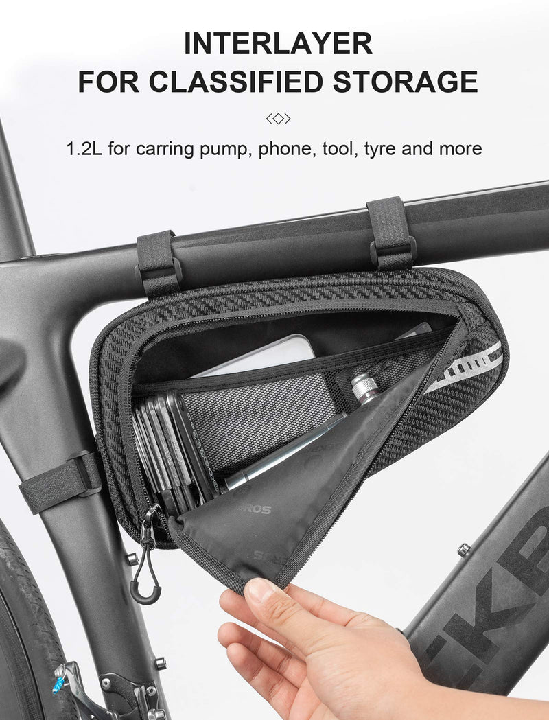 Bike Bicycle Triangle Bag Bike Storage Bag Bicycle Frame Pouch Bag for MTB Road Bike Cycling Bike Accessories - BeesActive Australia