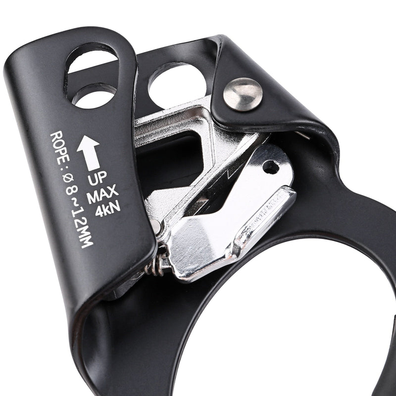 QKURT Mountaineering Climbing Hand Ascender, Right Hand Ascender Rock Climbing Tree Arborist Rappelling Gear Equipment Rope Clamp for 8~13MM Rope | Lightweight Aluminum Alloy Climbing Equipment - BeesActive Australia