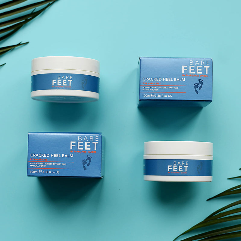 Bare Feet by Margaret Dabbs Cracked Heel Balm (100ml Travel-sized), Foot Care Balm Relief For Dry, Cracked, Rough Heels - BeesActive Australia