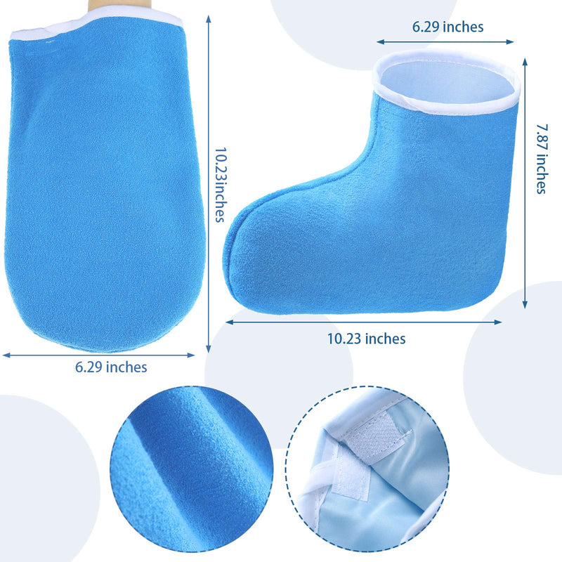 204 Piece Paraffin Wax Bath Set Paraffin Wax Mitts with Paraffin Wax Bath Liners Wax Gloves and Booties, Plastic Paraffin Bath Bags Wax Bath Hand Mitts Terry Cloth Mitts Booties Paraffin Wax Foot Mitt - BeesActive Australia