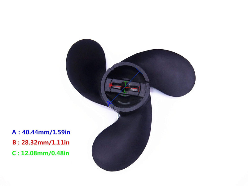 F6 Aluminum Alloy Propeller 309-64107-0 309641070M 309-W64107-0 309W641070M 309B641070 3F0B645120 for Tohatsu for Nissan 2.5HP 3.5HP for Mercury 48-815084A02 3.3HP for Evinrude Johnson OMC BRP 0766539 - BeesActive Australia