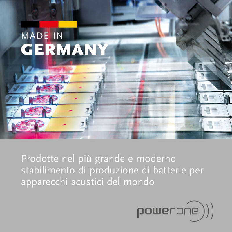 Powerone size 675 Hearing Aid Battery No Mercury made in Germany Genuine Pack 60 1 Count (Pack of 1) - BeesActive Australia