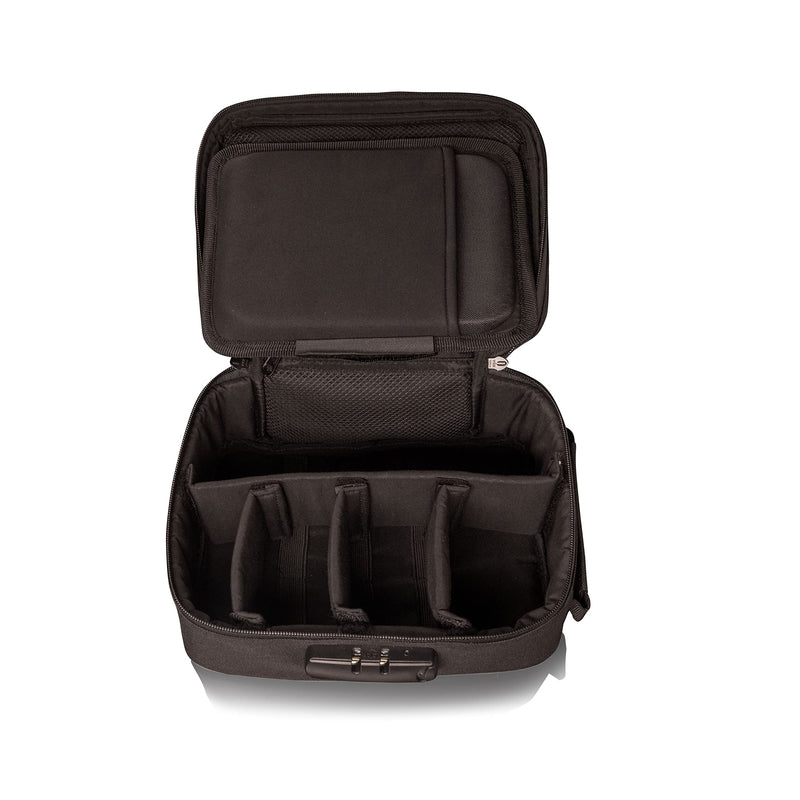 STASHIC LARGE Smell Proof Stash Bag - Lockable Case - Rolling Box - Activated Carbon Lining - Premium Discreet Safe Storage - 2023 Version with Roll Tray & Premium YKK Zips/Anti-Snag - SH* Black on Black - BeesActive Australia