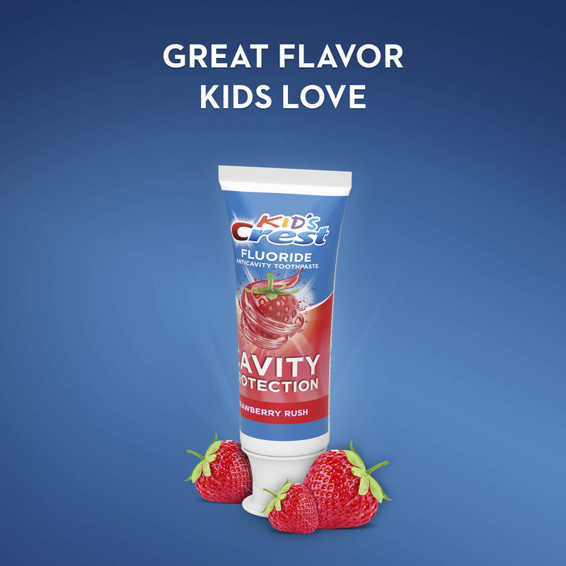Crest Crest Kids Anticavity Cavity Protection Fluoride Toothpaste for Children Strawberry Rush, 4.2 Oz, - BeesActive Australia