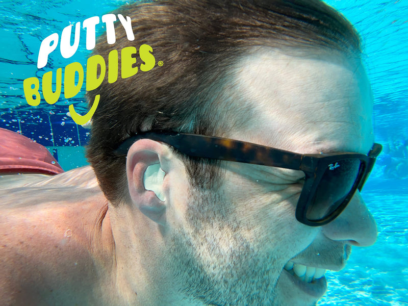 PUTTY BUDDIES Floating Earplugs 3-Pair Pack – Soft Silicone Ear Plugs for Swimming & Bathing – Invented by Physician – Keep Water Out – Premium Swimming Earplugs – Doctor Recommended Tan - BeesActive Australia