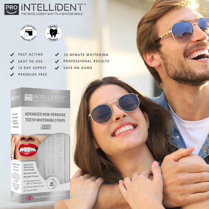 Pro Intellident Teeth Whitening Strips | Home Teeth Whitening Strips Developed by British Dentists for Instant Results - BeesActive Australia