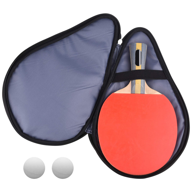 [AUSTRALIA] - CM Table Tennis Racket Case Cover Ping Pong Paddle Carry Bag with Ball Storage Pocket For 1 Paddle 