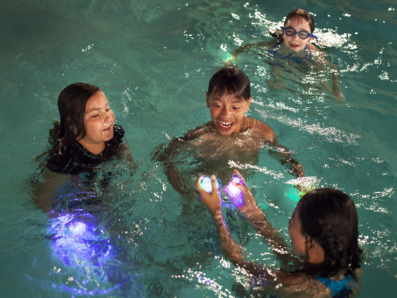 Swimming Pool Party Set: Dive Toys and Pool Toys That Glow in The Dark | Summer Toys for Kids Ages 8-12+, 1-8 Players | Play Your Favorite Swim Games Using Light Up Toys Complete Party Kit - BeesActive Australia