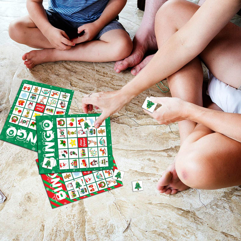 Christmas Bingo Game Party Supplies - Xmas Gifts for Kids 24 Players - BeesActive Australia