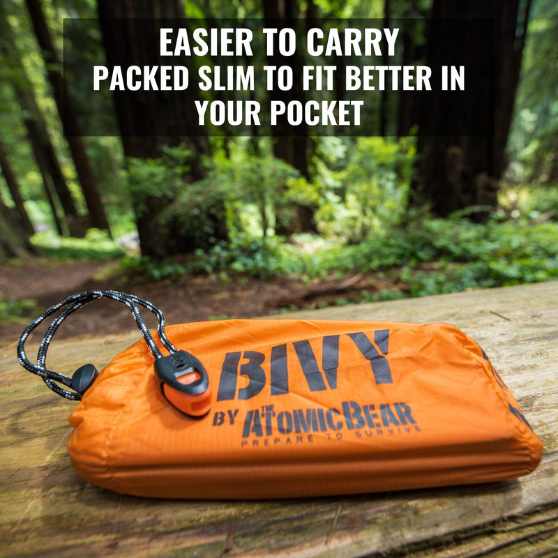 Bivy Emergency Sleeping Bag Lightweight and Compact Survival Gear Better Thermal Protection Than a Mylar Space Emergency Blanket - BeesActive Australia
