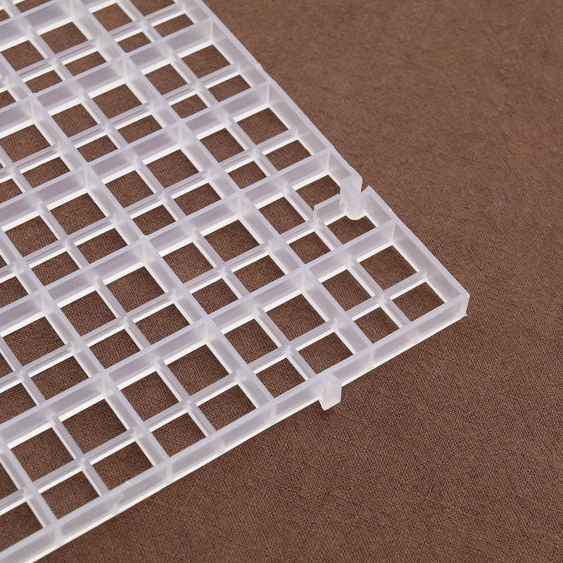 Create idea 10pcs Aquarium Divider Isolation Board Partition Pane Separator Tansparent Mixed Breeding to Keep Different Fish from The Fight 20pcs Sucker Clips Transparent - BeesActive Australia