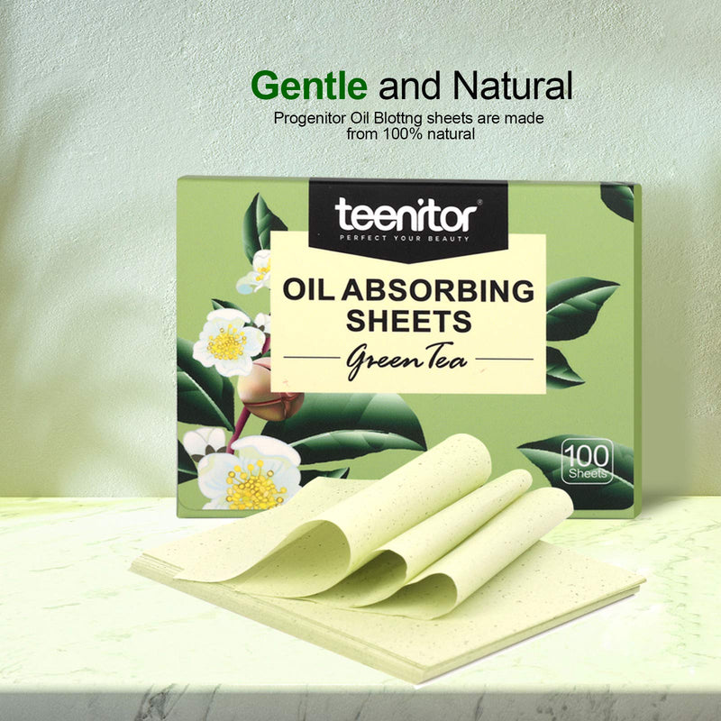 800 Counts Natural Green Tea Oil Control Film, Teenitor Oil Absorbing Sheets for Oily Skin Care, Blotting Paper to Remove Excess & Shine 8 - BeesActive Australia