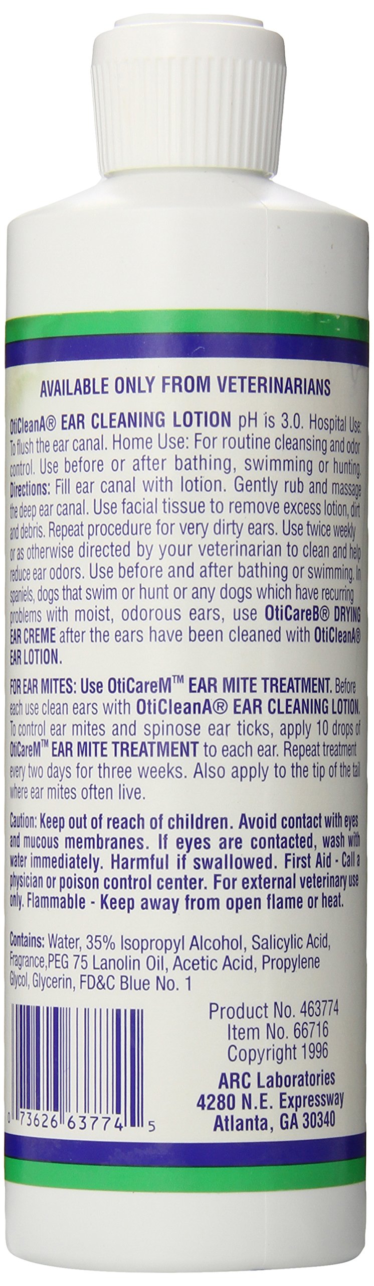 ARC Laboratories OtiClean-A Pet Ear Cleaning Lotion, 16-Ounce - BeesActive Australia