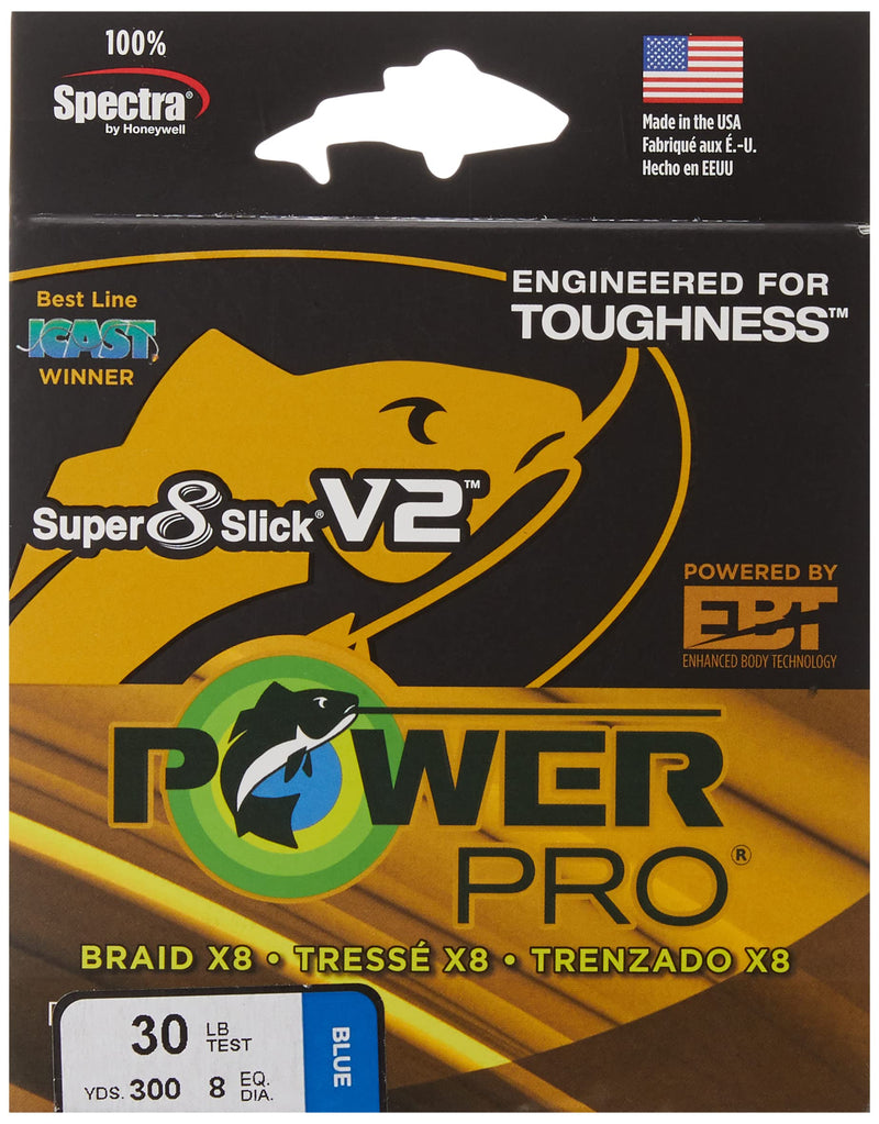 PowerPro Super Slick V2 30 LB 300 YD Blue (31500300300A) - BeesActive Australia