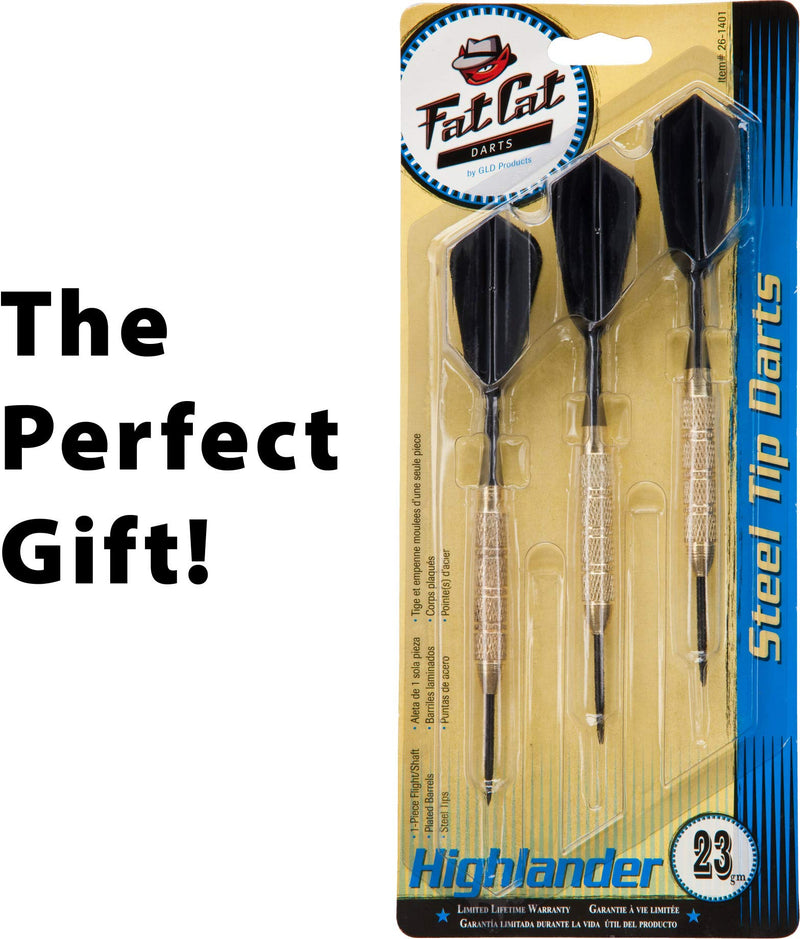 Fat Cat Highlander Steel Tip Darts, 23 Grams - BeesActive Australia