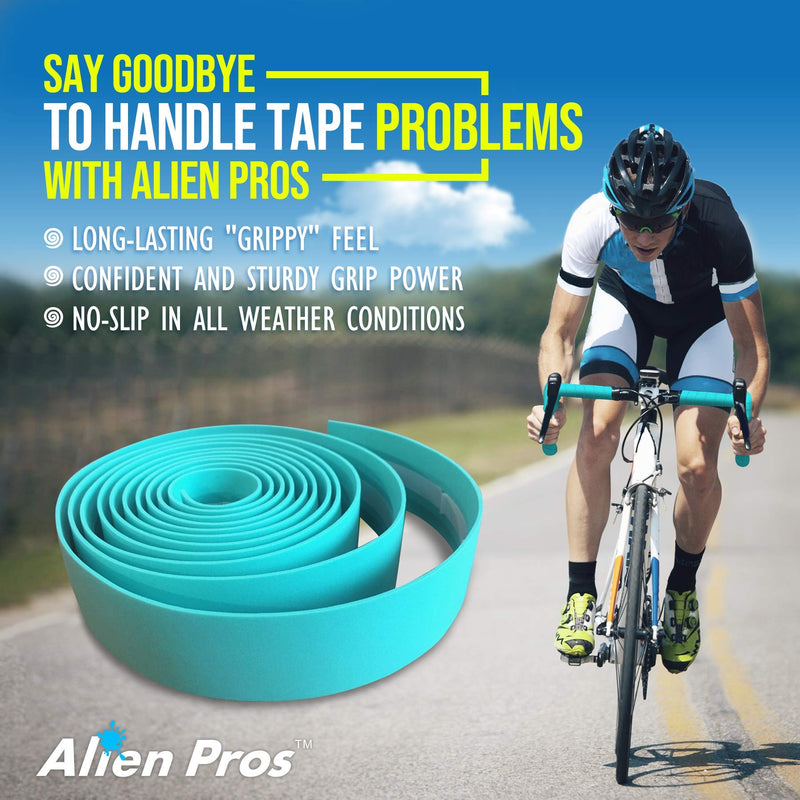 ALIEN PROS Bike Handlebar Tape EVA (Set of 2) Black Red White Blue Pink Green - Enhance Your Bike Grip with These Bicycle Handle bar Tape - Wrap Your Bike for an Awesome Comfortable Ride - BeesActive Australia