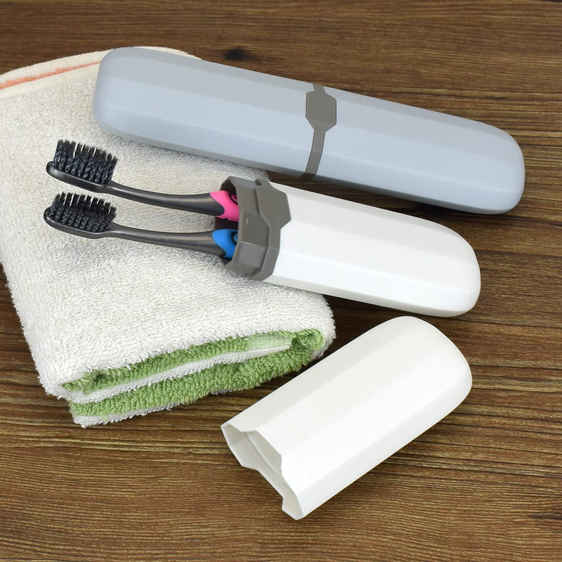 Travel Toothbrush Case Waterproof Toothbrush Box Premium Wheat Straw Simple Wash Cup Used for Camping Travel School (1, Toiletry Case) 1 - BeesActive Australia
